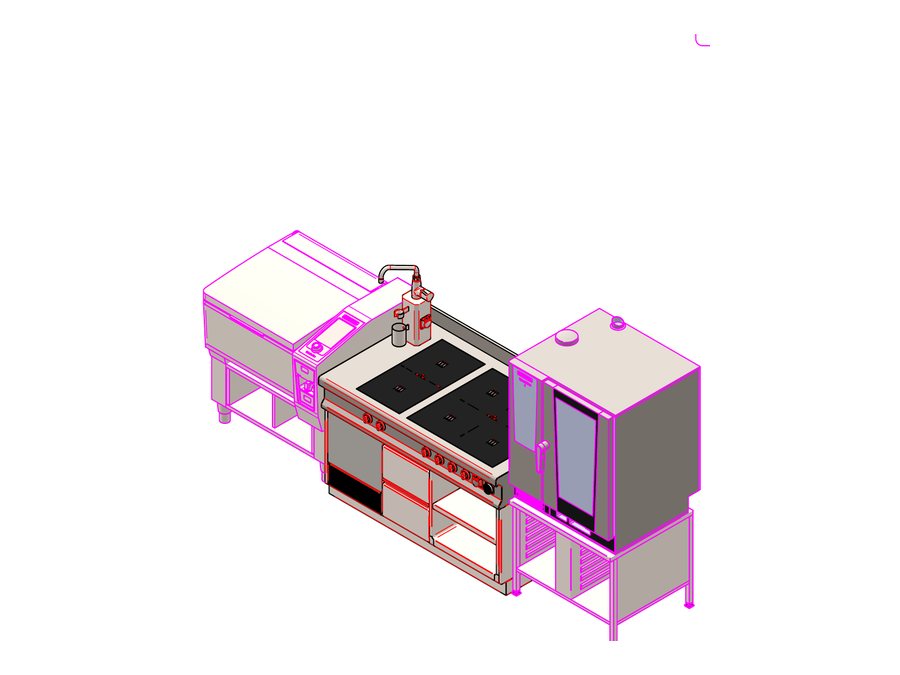 3D-Ansicht Herdanlage CR2