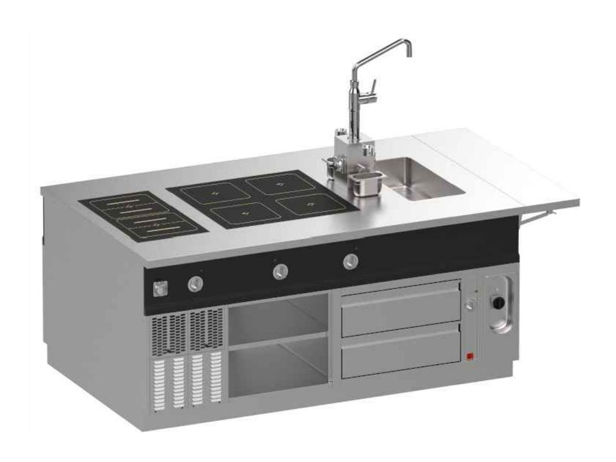 3D-Ansicht Herdanlage MASTER